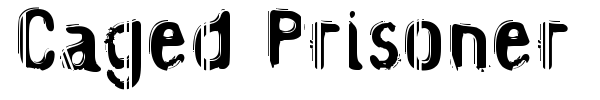 Caged Prisoner font preview